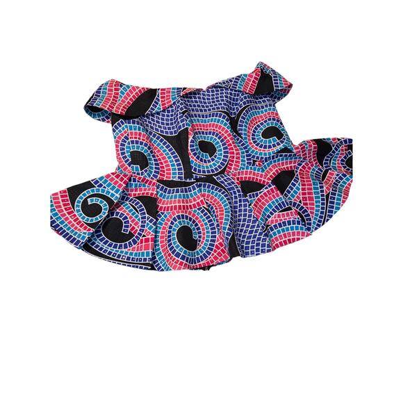 Handmade African Print Design Two-Piece Mermaid Dress Set, 14-16, New - Picture 4 of 14